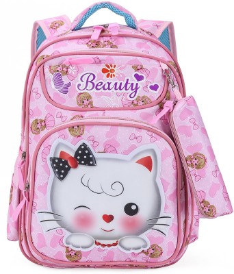 Tinytot School Bag School Backpack College Bag Travel Bag Waterproof School Bag(Pink, 26 L)