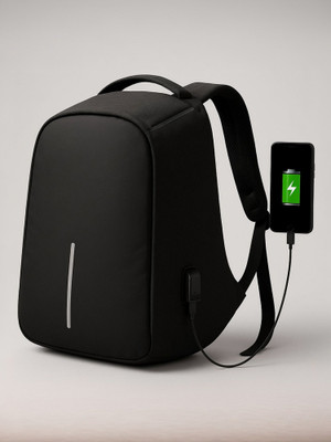 OL SKOOL Anti Theft Light Waterproof Backpack(Black, 25 L)