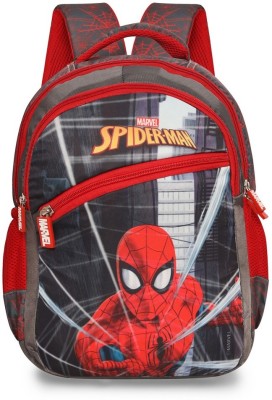 Priority 14 Inch Marvel Spiderman Printed School 18 L Backpack(Grey)