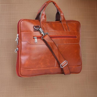 house of common Men & Women Tan Messenger Bag