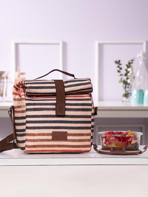 ZOUK Qutub Stripes Roll Up Lunch Bag Lunch Bag(Multicolor, 7 L)