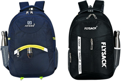 FLYSACK NS-FS009_Navy Blue & FS011_BLACK Laptop Bag(Blue, Black)