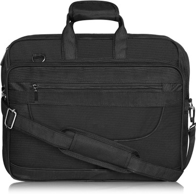 Qosha Men Black Messenger Bag