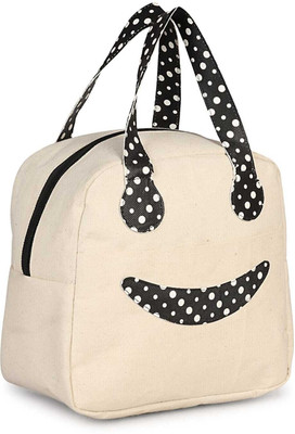 MS Unique Bags CREEM PLANE SMILY LUNCH BAG 3 L Waterproof Multipurpose Bag(Cream, 3 L)