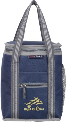 RIGHT CHOICE office tiffin bag for all men women boys & girls stylish lunchbag handbag Navy Blue Grey (3007) Waterproof Lunch Bag(Dark Blue, 10 L)