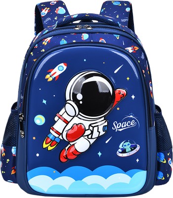 SYGA Kids Backpack, Astronaut Cartoon Design, Suitable for Elementary School Student Waterproof School Bag(Blue, 5 L)