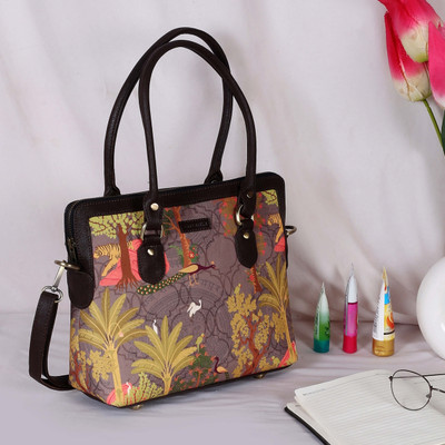 Fatfatiya Tropical Garden Print Teacher Bag Shoulder Bag(Multicolor, 6.5 L)