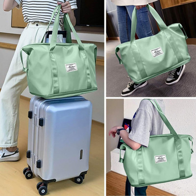 SHIVMYRA Travel Bag Expandable Folding bag for Women Luggage Small Travel Bag (Green) Small Travel Bag(Green)