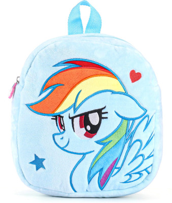 striders Colorful Fun Rainbow Dash Plush Bag 12 Inch Perfect for Pony Lovers Backpack(Blue, 100 L)
