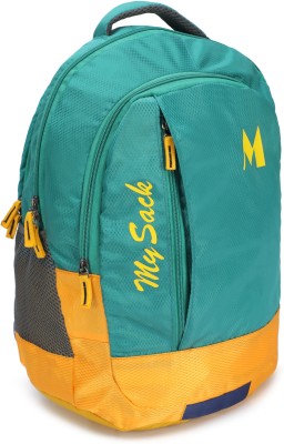 My Sack SKB104 School Backpack College Bag Travel Bag Waterproof School Bag(Yellow, 35 L)