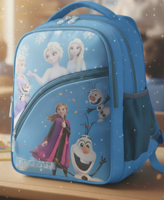 SJ Enterprises Kids School Bag Backpack for Nursery to Class 5 Cartoon Printed Bag for School Waterproof School Bag(Light Green, 22 L)