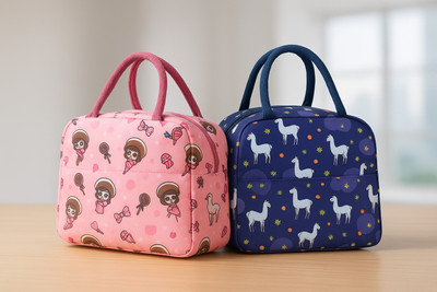 SAFESEED Pack of 2 Lunch Bag | Thermal Insulated and Waterproof Bag Waterproof Lunch Bag(Light Blue, 5 L)