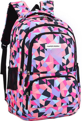 Hyper Adam Girls College Backpack Coaching/ Backpack Tuition Waterproof School Bag(Multicolor, 35 L)