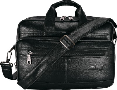 zaiko Office Padded Laptop Messenger Bag For Men Women Waterproof Messenger Bag(Black, 14 inch)