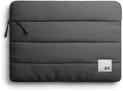 DailyObjects Slate Gray Stria Laptop Sleeve - Large Laptop Sleeve/Cover(Grey, 8 L)