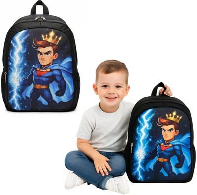 MOSU King Royal Hero Action School Bag Waterproof School Bag(Black, 26 L)