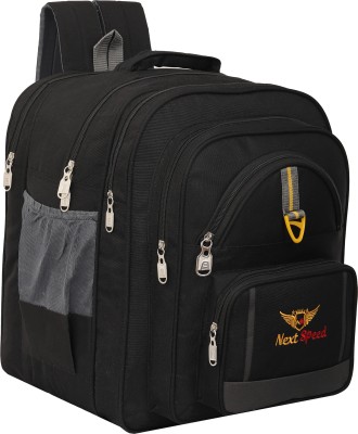 NEXTSPEED Large 60 Ltrs School Bag For Boys & Girls 5th Class To 10th Class Heavy Carrying Waterproof School Bag(Black, 60 L)