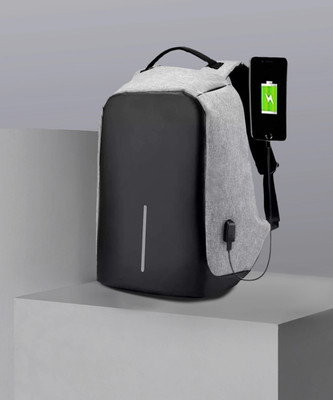 OL SKOOL Light Anti Theft Waterproof Backpack(Dark Grey, 25 L)