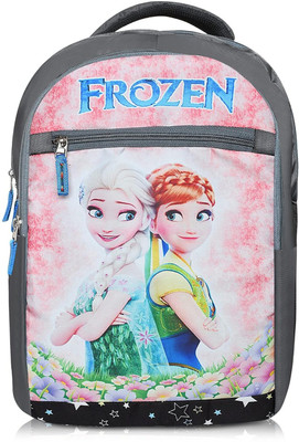 Stylbase Lightweight and Durable Waterproof 3D Cartoon Embossed School Bag 22.95 L Backpack(Grey)