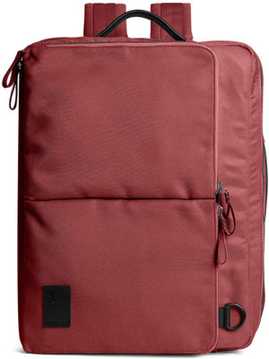 DailyObjects Red Clay Meridian Convertible Briefpack Backpack(Red, 11 L)