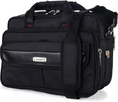Teo 14 inch Medium size Multipurpose office tool bag Waterproof Messenger Bag(Black, 18 L)
