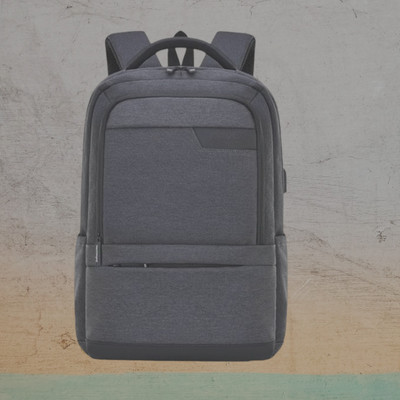 HouseOfCommon backpack school bag laptop bag office college travel backpack(S-18*12) 31 L Backpack(Grey)