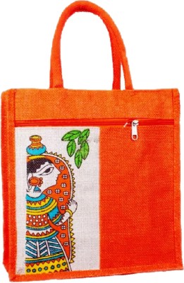 Anemone Shopping Bag, Travelling Bag, Waterproof Lunch Bag(Orange, 4 L)