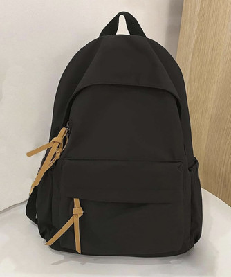 SAVIE Canvas 15L Laptop Bagpack For Unisex School Bag 15 L Laptop Backpack(Black)