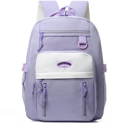 Tinytot SB208_03 CHENGHAO School Collage Travel Casual Backpack Waterproof School Bag(Purple, 20 L)