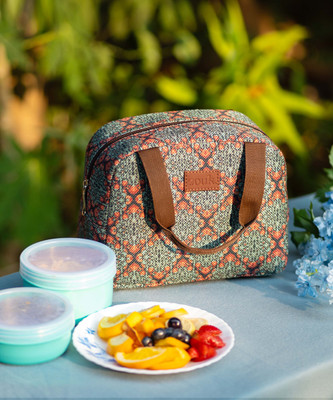 ZOUK Kolkata Nouveau Lunch Bag Waterproof Lunch Bag(Green, 5 L)