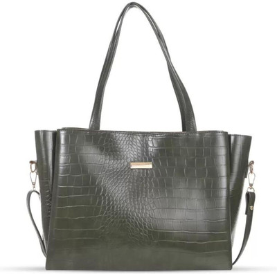 Walleye Women For Handbag |Croco Pattern ShoulderBag Shoulder Bag(Green, 10 L)