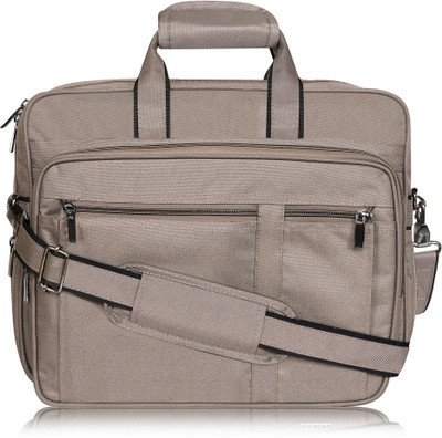 Qosha Men Grey Messenger Bag