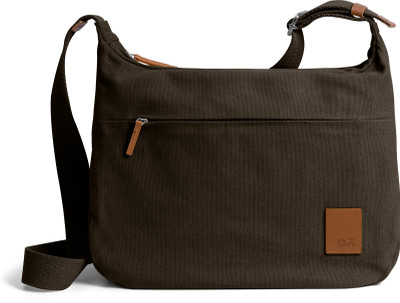 DailyObjects CLVE-MRCH-CROSSBODY-BAG-LARG Sling Bag(Grey, 4 inch)