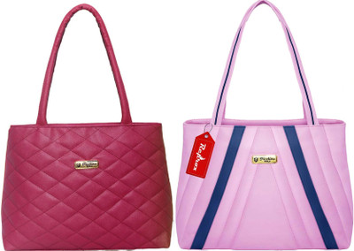 Reprox Women Maroon, Pink Shoulder Bag(Pack of: 2)