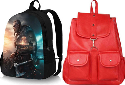 Shishtha B_DGTL-014_@@_1PC & pc23_xy Laptop Bag(Black, Red)