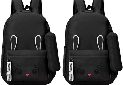 Shishtha B_BLK_- BN_-1_6 & BLK_- BN_-1_6_xy Laptop Bag(Black, Black)