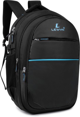 LEWYN Boys & Girls For Office/6th Std. Plus School/Collage/Travelling With Rain Cover 35 L Backpack(Black)