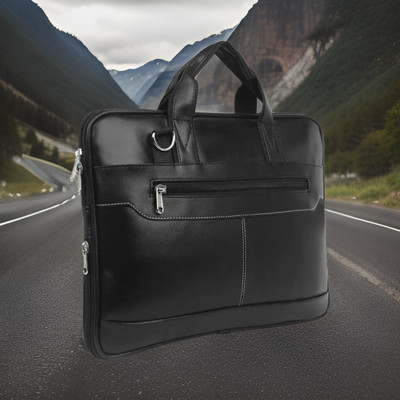 house of common Men & Women Black Messenger Bag