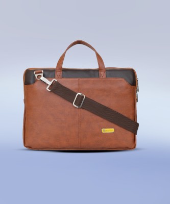 Blowzy Laptop sling Bags for Men, Laptop Bags for Women's, Laptop Bag for Men, Office Bags for Man, Laptop Briefcase, 15.6 inch Laptop Bag Waterproof Messenger Bag(Tan, 16 inch)