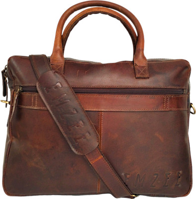 Em Zee 16 inch Expandable Laptop Messenger Bag (Brown) Waterproof Messenger Bag(Brown, 12 L)