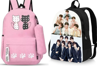 Shishtha B_001 PNJAPNK_-1 & DGTL-022_@@_1PC_xy Laptop Bag(Pink, Black)