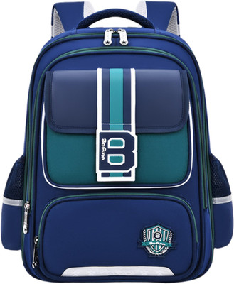 Tlismi Cool Contrast Color Trendy British Style Backpack for School Kids, Boys & Girls Waterproof Backpack(Blue, 20 L)