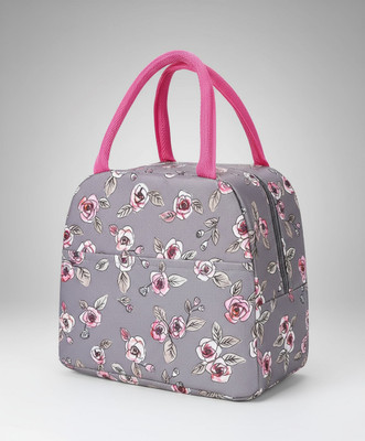 SAFESEED Lunch bag with Thermal Aluminium Foil Insulation Waterproof Lunch Bag(Grey, 5 L)