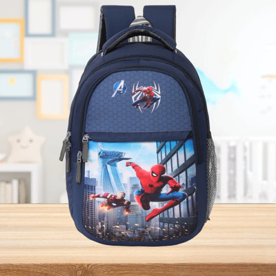 CUBEx High Quality Unisex Kid's 25L Pre-School Bag for (Nursery to 1st class) Waterproof School Bag(Dark Blue, 25 L)