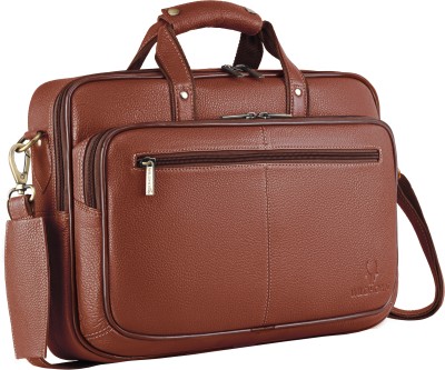 WILDHORN Leather Laptop Messenger Bag for Men Messenger Bag(Tan, 12 L)