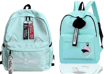 Shishtha B_CT_GRN_@_1 & FSHN_@@ GRN_1 PC_xy Laptop Bag(Green, Green)