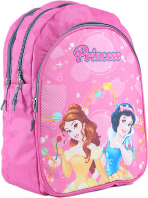 Maglan Girlish Princess Design upto 2nd class kids Waterproof School Bag(Pink, 25 L)