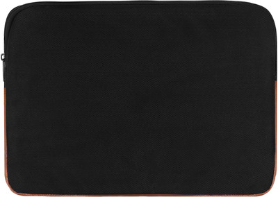 RJR Laptop Sleeve Case| 15.6 |Zipper Closure|Water Repellent PVC |Black & Tan Laptop Sleeve/Cover(Black, 15.6 inch)