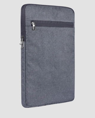 crafty knots Premium Front Pocket and Soft Protective Lining Waterproof Laptop Sleeve/Cover(Grey, 11.6 inch)