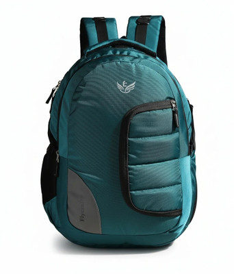 Flycraft simna,1380/1 light green grey spacy comfortable 5th to 12th class school bags Waterproof School Bag(Light Green, Grey, 40 L)